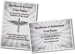formal certificate template