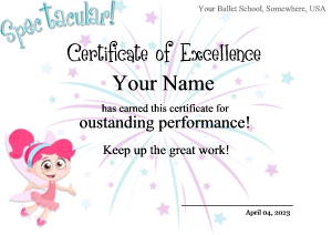 cute certificate template