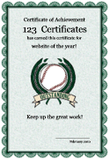 baseball certificate maker