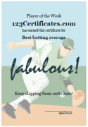 little league certificate templates