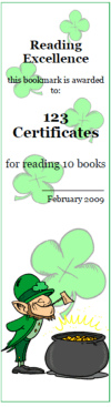 St. Patrick's Day bookmark template