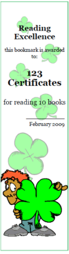St. Patrick's Day bookmark for boys