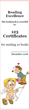 Valentine's Day bookmark template