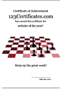 chess certificate templates