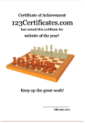 chess certificate