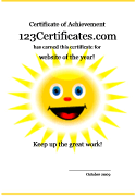 cute preschool certificate template