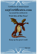 dragon certificate template