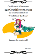 fairy certificate border