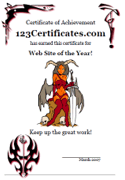 she-devil award certificate border