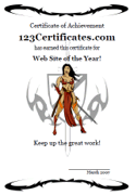 cool award certificate template for girls