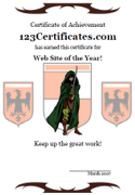 free printable fantasy certificate