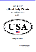 Fourth of July certificate design