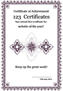 award certificate background