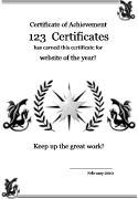 formal certificate border