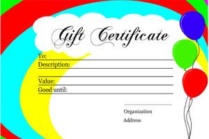 rainbow, gift voucher