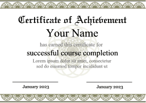 certificate, background, landscape