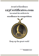 gymnastics award medal border