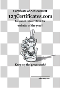 chess tournament certificates