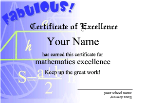 physics certificate template