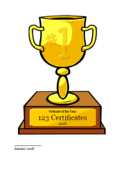 printable trophy award template