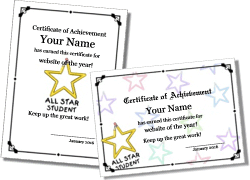 free printable student of the month certificate templates