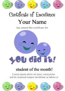 cute certificate template