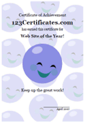 smiley face award certificate