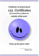 kindergarten award certificate