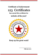 spelling bee certificate template