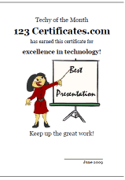 Power Point certificate template