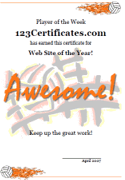 men's volleyball certificate template