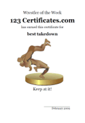 free wrestling certificate template