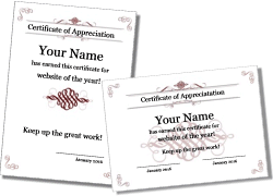 Certificate Of Appreciation Templates