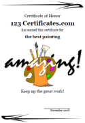 art certificates