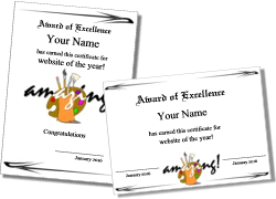 Printable Art Certificates And Art Award Templates