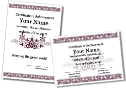 award certificate templates landscape and portrait landscape certificate templates