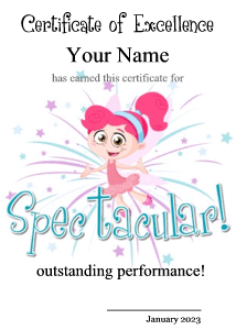 cute award template