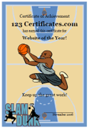 printable basketball award