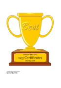 trophy to print