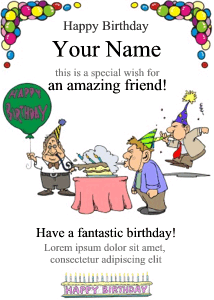 birthday certificate for adults