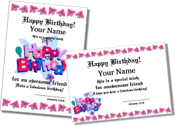Free Birthday Certificate Templates