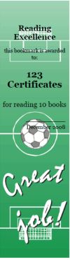 fre soccer bookmark award