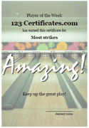 bowling certificate templates