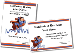 certificate of bravery