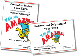 Hero Award Printable Certificates