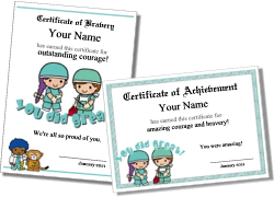 Bravery Certificates and Superhero Award Templates