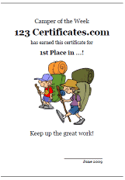 hiking certificates