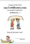 canoeing certificates