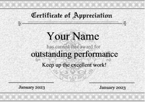 certificate of appreciation, purple, emblem