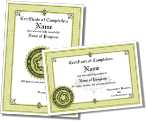 Certificate Of Completion Template Pdf from www.123certificates.com